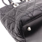 DIOR Canage Shoulder Bag, Leather, Black, Women's, Silver Hardware, Black Logo