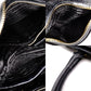 PRADA Handbag Black Leather Triangle Logo Black Gold Hardware R8020289