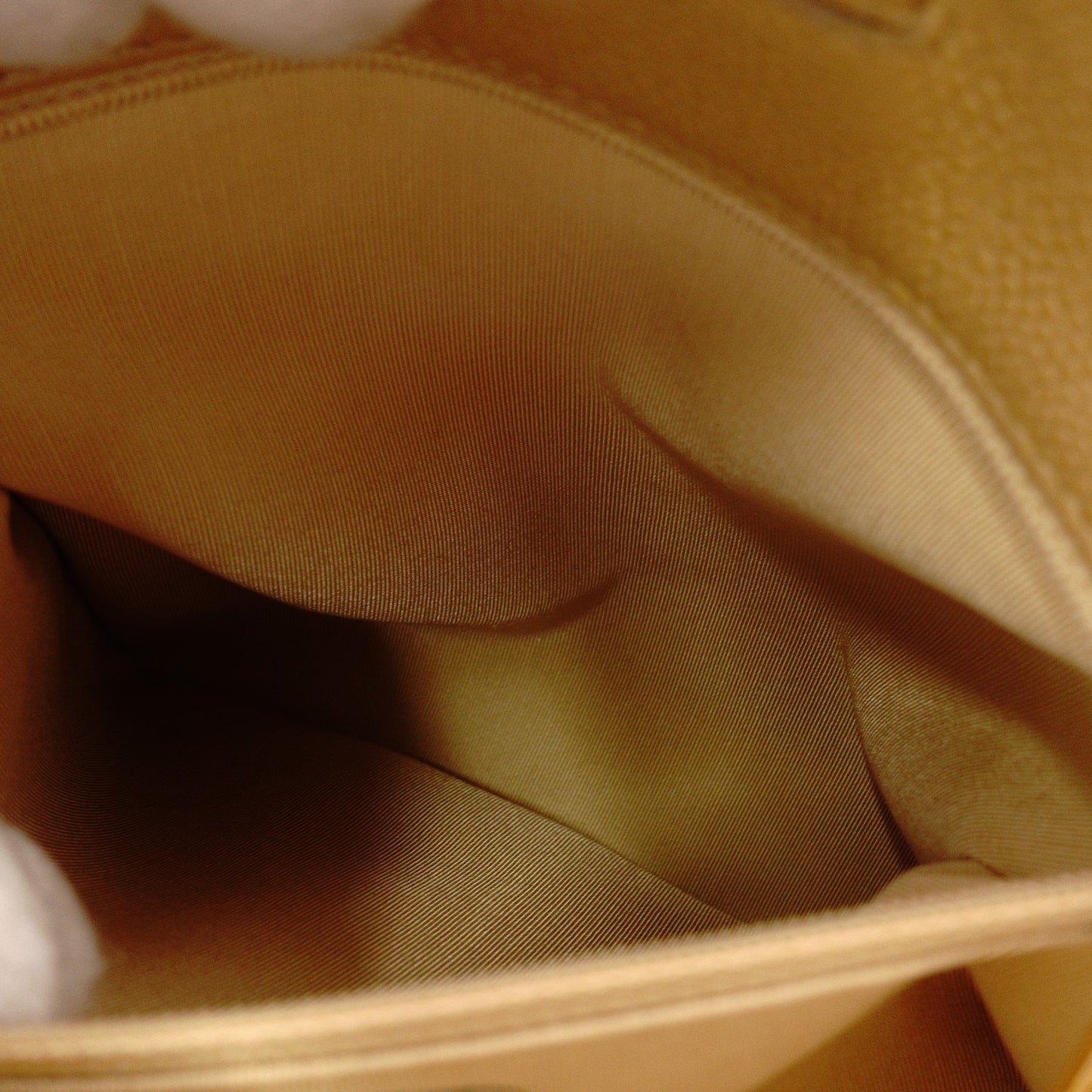 CHANEL PST Matelassé Shoulder Bag, Leather, Beige, Gold Hardware