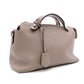 FENDI By the Way Handbag, Leather, Beige, Women's, 2-Way, Silver Hardware, Crossbody