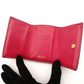 PRADA Compact Wallet Tri-Fold Wallet Saffiano Leather Pink Mini Wallet with Logo Box 7-7-514
