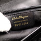 Salvatore Ferragamo Gancini Handbag, Leather, Black, 2-Way, Gold Hardware