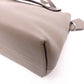 FENDI By the Way Handbag, Leather, Beige, Women's, 2-Way, Silver Hardware, Crossbody