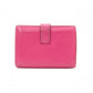 HERMES Birkin Mini Card Case, Leather, Pink, □L Stamped, Silver Hardware