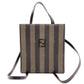 FENDI Pecan 2-Way Backpack Handbag Brown × Black PVC Leather R8020285