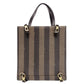 FENDI Pecan 2-Way Backpack Handbag Brown × Black PVC Leather R8020285