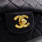 CHANEL Double Flap Matelassé Classic Shoulder Bag, Leather, Navy, Gold Hardware