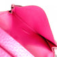 HERMES Birkin Mini Card Case, Leather, Pink, □L Stamped, Silver Hardware