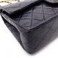 CHANEL Double Flap Matelassé Classic Shoulder Bag, Leather, Navy, Gold Hardware