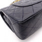 CHANEL Double Flap Matelassé Classic Shoulder Bag, Leather, Navy, Gold Hardware