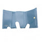 CHANEL Lambskin Boy Chanel Tri-fold Wallet, Leather, Turquoise Blue, Wallet, Coin Purse