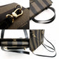 FENDI Pecan 2-Way Backpack Handbag Brown × Black PVC Leather R8020285