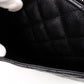CHANEL GST Matelassé Caviar Leather Shoulder Bag, Black Leather with Silver Hardware
