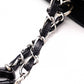 CHANEL GST Matelassé Caviar Leather Shoulder Bag, Black Leather with Silver Hardware