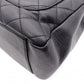 CHANEL GST Matelassé Caviar Leather Shoulder Bag, Black Leather with Silver Hardware