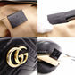 GUCCI GG Marmont Black Leather Shoulder Bag with GG Logo and Gold Hardware 7-12-389
