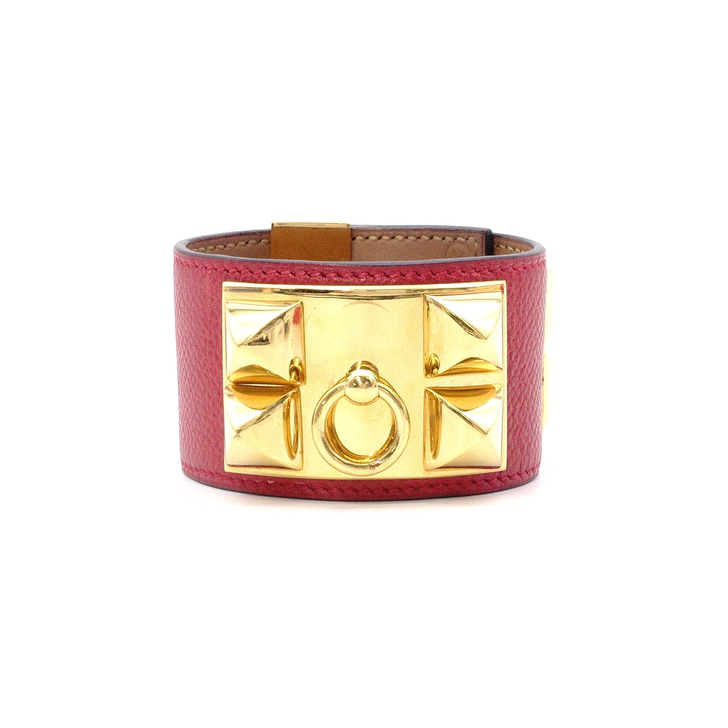 HERMES Hermès Collier d'Orient Bracelet, Metal, Red Gold, Women's, Gold Hardware, Bangle
