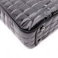 CHANEL Choco Bar Shoulder Bag, Patent Leather, Black Tote Bag