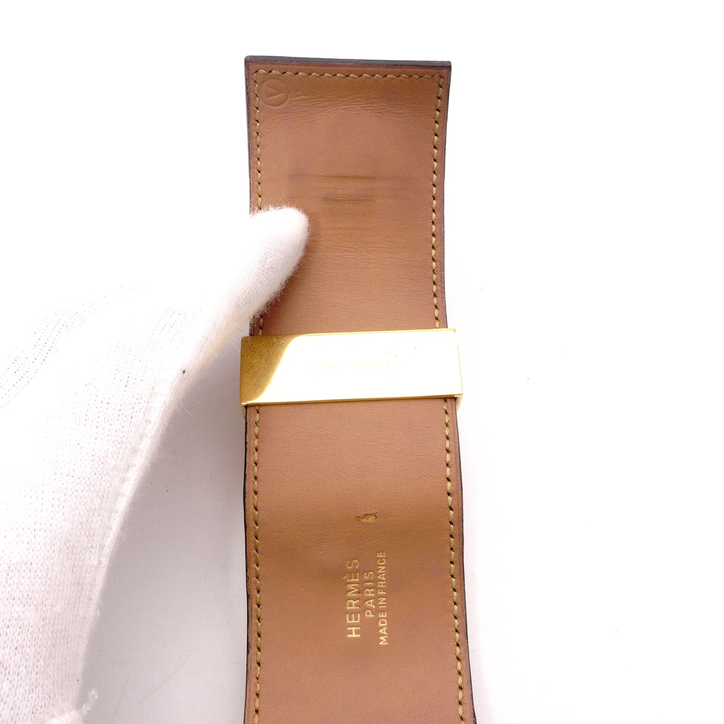 HERMES Hermès Collier d'Orient Bracelet, Metal, Red Gold, Women's, Gold Hardware, Bangle