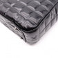 CHANEL Choco Bar Shoulder Bag, Patent Leather, Black Tote Bag