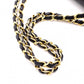 CHANEL Double Flap Matelassé Classic Shoulder Bag, Leather, Black with Gold Hardware