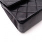 CHANEL Double Flap Matelassé Classic Shoulder Bag, Leather, Black with Gold Hardware