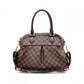 LOUIS VUITTON Trevi PM Damier Ébène Handbag / 2-Way Shoulder Bag, PVC/Leather, Brown, Women's