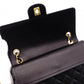 CHANEL Double Flap Matelassé Classic Shoulder Bag, Leather, Black with Gold Hardware