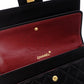 CHANEL Double Flap Matelassé Classic Shoulder Bag, Leather, Black with Gold Hardware
