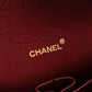 CHANEL Double Flap Matelassé Classic Shoulder Bag, Leather, Black with Gold Hardware