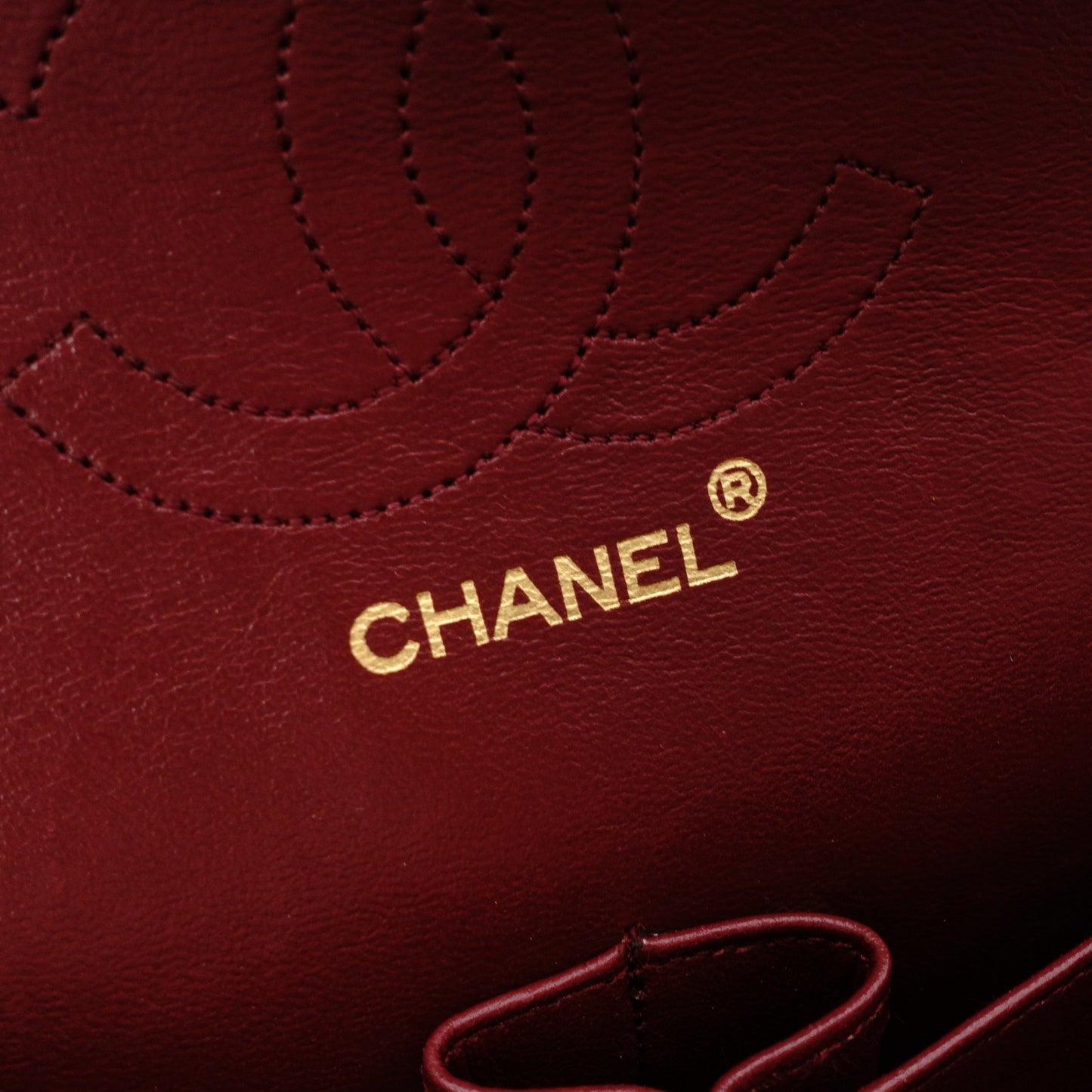 CHANEL Double Flap Matelassé Classic Shoulder Bag, Leather, Black with Gold Hardware