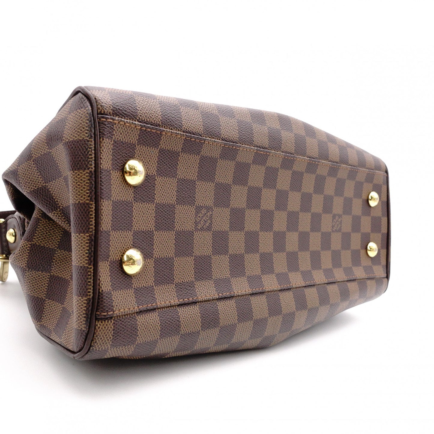 LOUIS VUITTON Trevi PM Damier Ébène Handbag / 2-Way Shoulder Bag, PVC/Leather, Brown, Women's