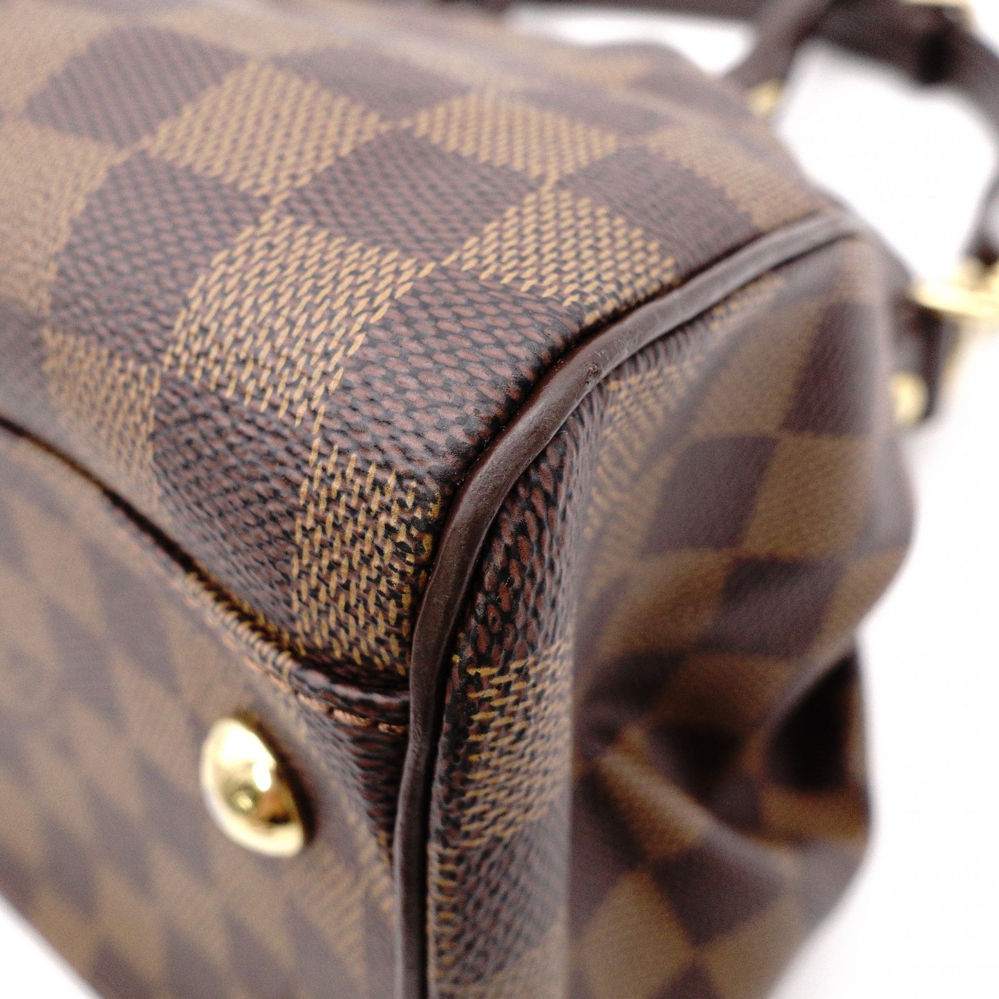 LOUIS VUITTON Trevi PM Damier Ébène Handbag / 2-Way Shoulder Bag, PVC/Leather, Brown, Women's
