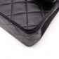 CHANEL Double Flap Matelassé Classic Lambskin Shoulder Bag, Leather, Black with Gold Hardware