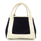 BALENCIAGA Navy Cabas Handbag Canvas Navy