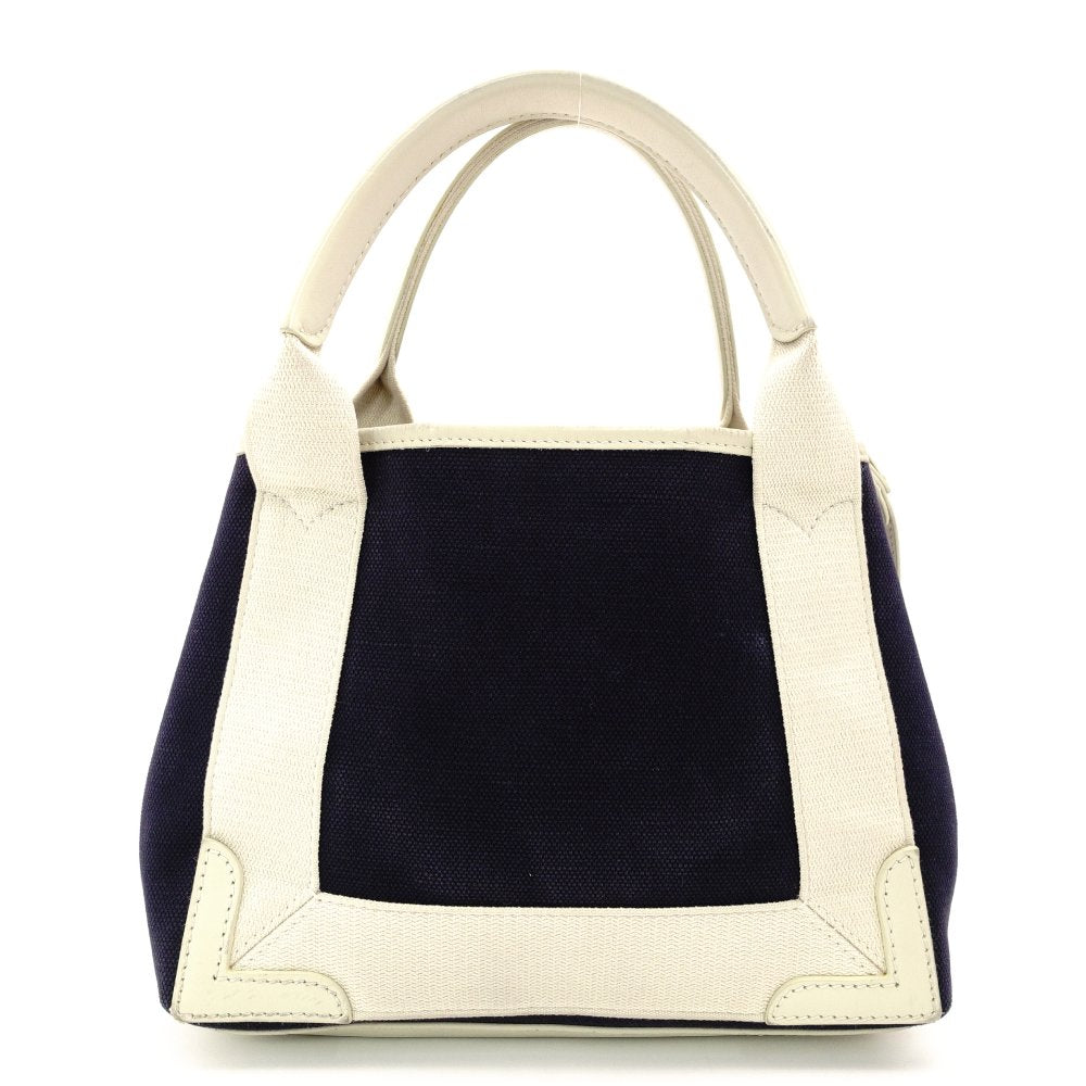 BALENCIAGA Navy Cabas Handbag Canvas Navy