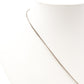 CHANEL Necklace, Metal, Rhinestone, Silver, CC Necklace