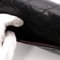 CHANEL Double Flap Matelassé Classic Lambskin Shoulder Bag, Leather, Black with Gold Hardware