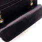 CHANEL Double Flap Matelassé Classic Lambskin Shoulder Bag, Leather, Black with Gold Hardware