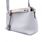 FENDI By the Way Handbag, Leather, Blue, 2-Way Crossbody with Charm