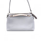 FENDI By the Way Handbag, Leather, Blue, 2-Way Crossbody with Charm