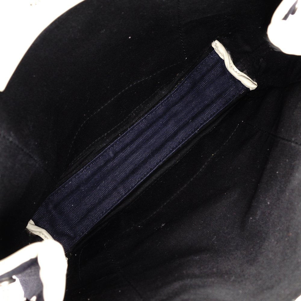 BALENCIAGA Navy Cabas Handbag Canvas Navy