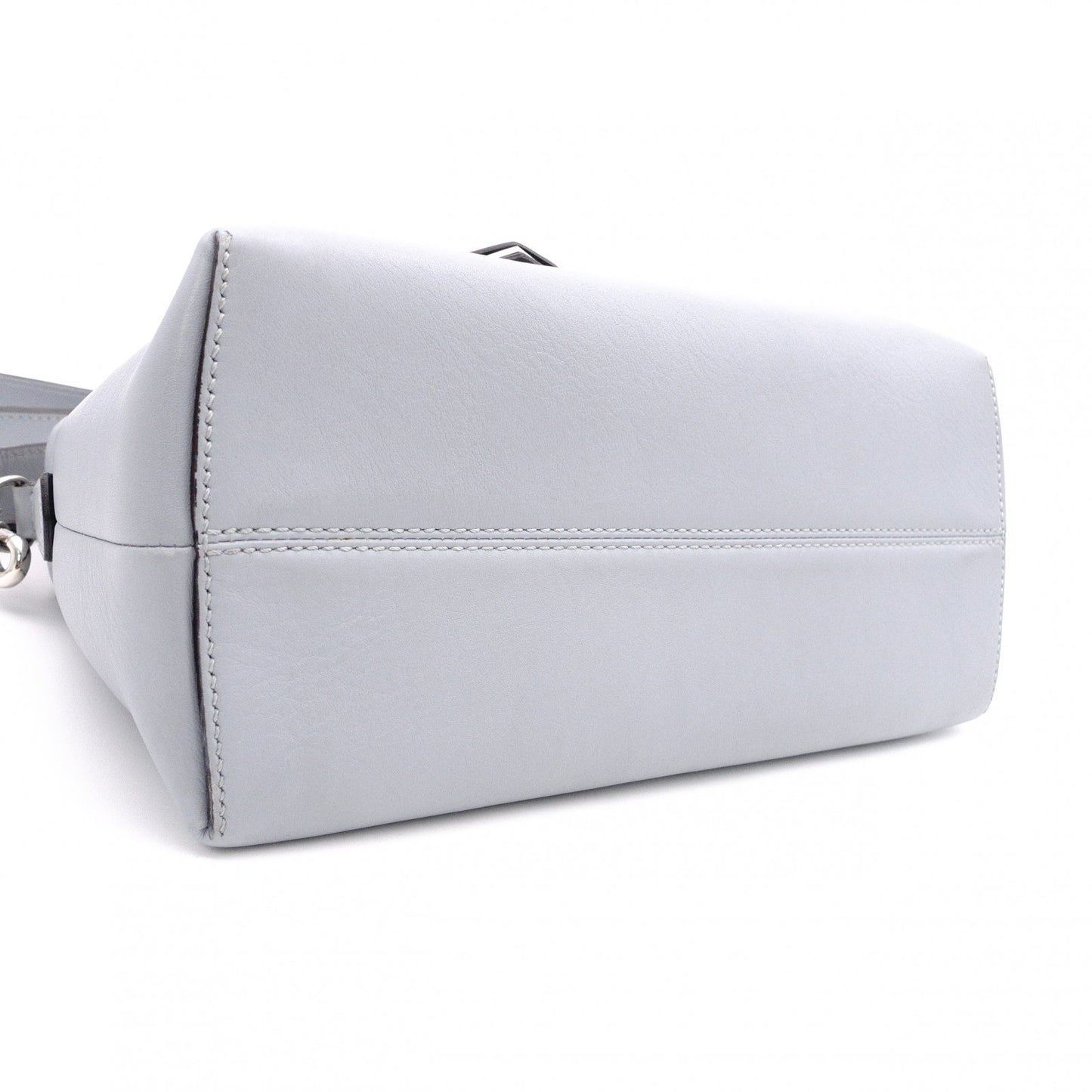 FENDI By the Way Handbag, Leather, Blue, 2-Way Crossbody with Charm