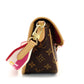 LOUIS VUITTON Diane NM PM Shoulder Bag Monogram Canvas Brown × Pink Crossbody 7-10-144