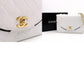CHANEL Chain Shoulder Bag, Matelassé Lambskin Leather, White with Gold Hardware