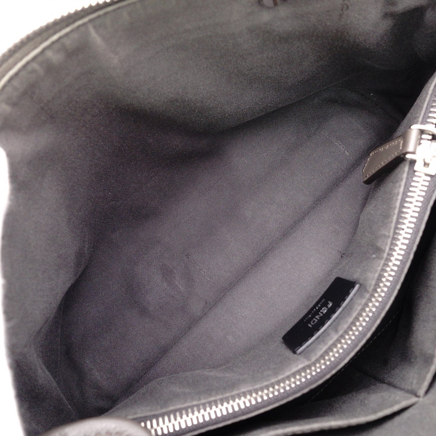 FENDI By the Way Handbag, Leather, Blue, 2-Way Crossbody with Charm