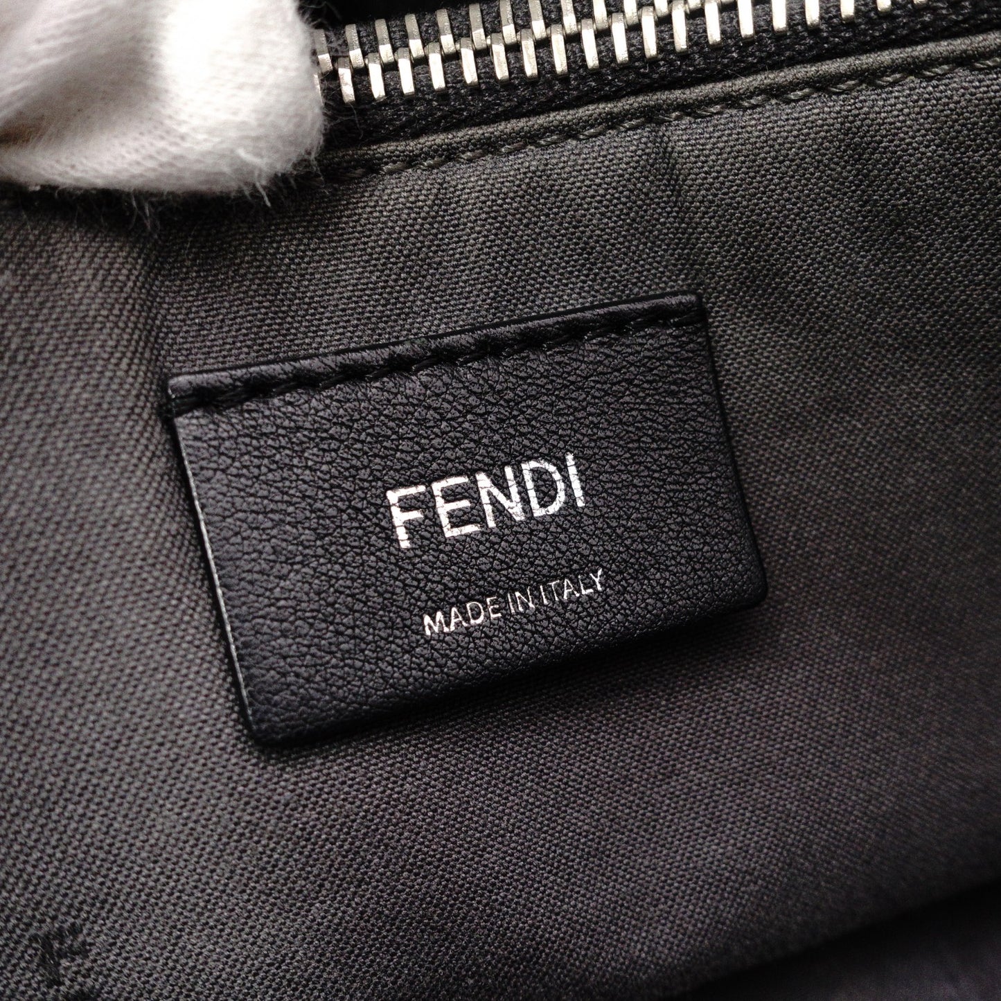 FENDI By the Way Handbag, Leather, Blue, 2-Way Crossbody with Charm