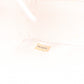 CHANEL Chain Shoulder Bag, Matelassé Lambskin Leather, White with Gold Hardware