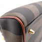 FENDI Pecan Handbag, PVC/Leather, Brown, Boston Bag