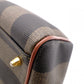 FENDI Pecan Handbag, PVC/Leather, Brown, Boston Bag